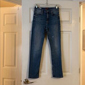 MOTHER Mid Rise Dazzle Ankle Jeans